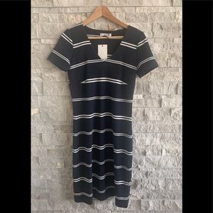 Soyaconcept Navy/White Striped Dress